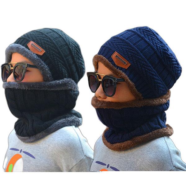 子供用 ニット帽 ネックウォーマー 2点セット 帽子 ボア付き キッズ帽子 厚手 ニットキャップ ワッチキャップ ビーニー メンズ レディース 秋 冬 KNIT CAP 4000 |  | 11