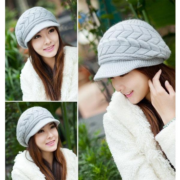 ニットキャスケット ニット帽 レディース ケーブルニット ファー 帽子 つば付き 厚手 ボア ニットキャップ 毛足長め ラビットファー もこもこ KNIT CAP 4004 |  | 15