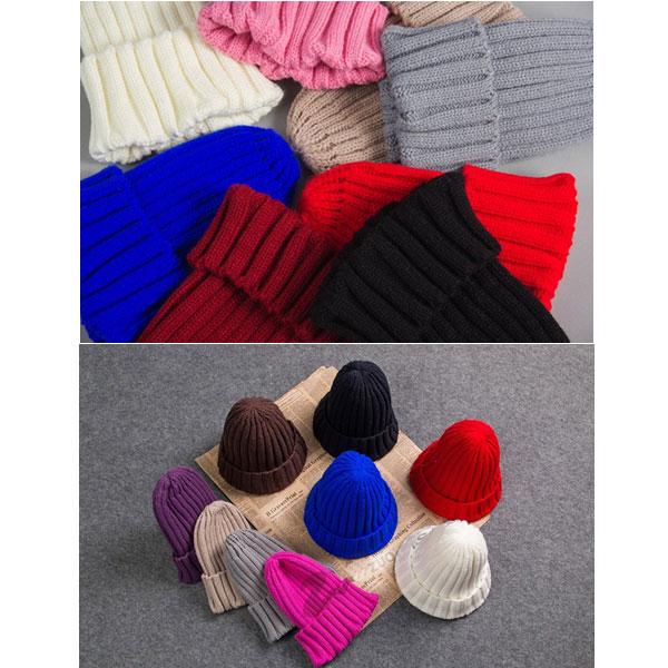 子ども用 ニット帽 ビーニー帽 カラフル キッズ 帽子 S M 無地 ニットキャップ 親子ペア メンズ レディース 秋 冬 CAP 4017a |  | 22