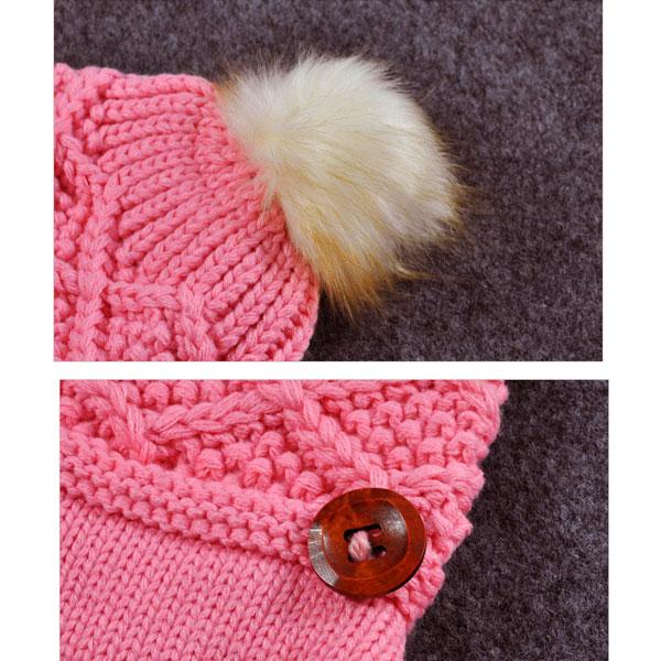 【美品】KAPITAL　キャピタル　ニット帽　ボンボン　パッチワーク　つば付き ニット帽 ファーボンボン付き キャスケット ウッドボタン ニット