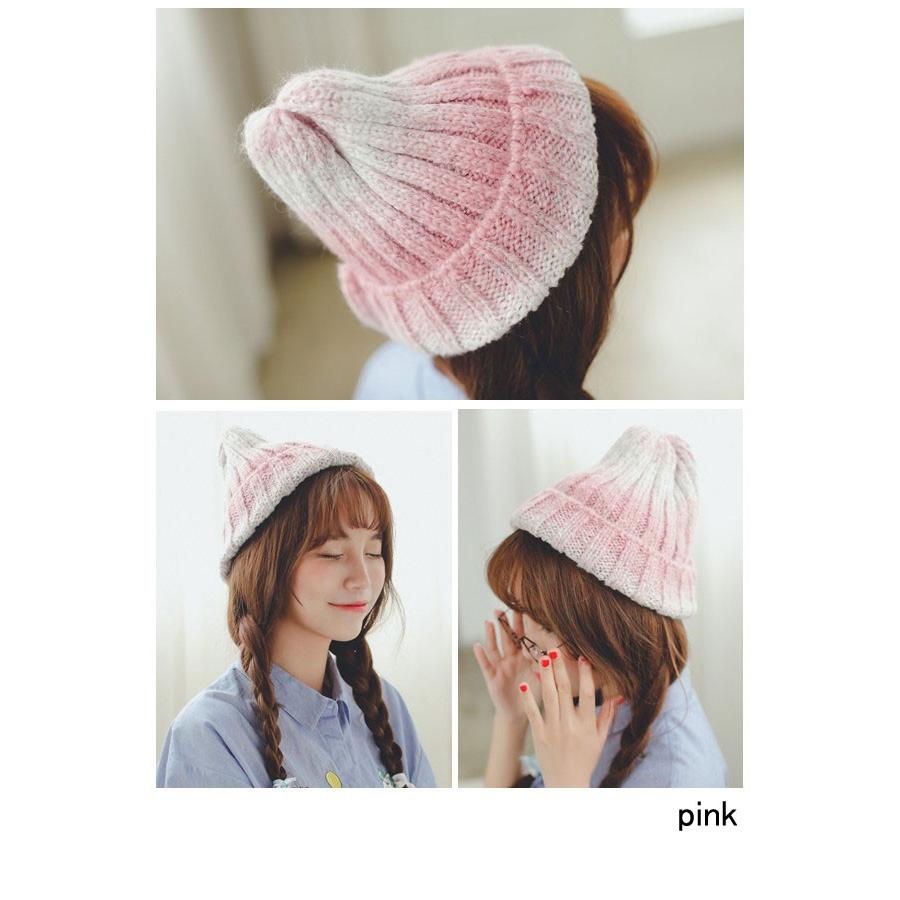 ニット帽 グラデーション 派手 パステル ニットキャップ メンズ