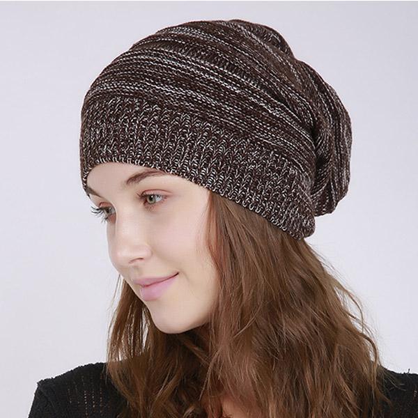 ルーズ ニット帽 メンズ レディース 帽子 しわ加工 ニットキャップ ミックスカラー 大きいサイズ ボーダー柄 混色 ワッチキャップ ビーニー 秋 冬 KNIT CAP 4372 |  | 12