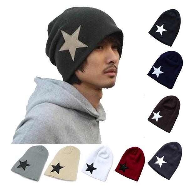 ワッペン付ニット帽 ★ 帽子 ニットキャップ ビーニー ワッチキャップ メンズ レディース キャップ ニット帽 秋 冬 cap 4380 | 