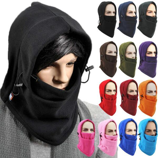 フェイスマスク ネックウォーマー ニット帽 厚手 アウトドアスポーツ 大きいサイズ フリース ネックカバー 無地 メンズ レディース 秋 冬 CAP 4980 | 