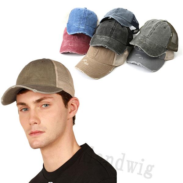 ダメージ加工 メッシュキャップ ヴィンテージ風 ベースボールキャップ メンズ レディース 紫外線対策 UVカット アメカジ ストリート 春 夏 秋 小顔効果 CAP 5018 |  | 12