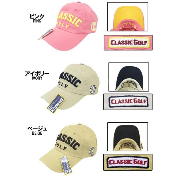 野球帽 刺繍 アジャスター付 ワッペン ゴルフ CLASSICGOLF ベースボールキャップ メンズ レディース |  | 01