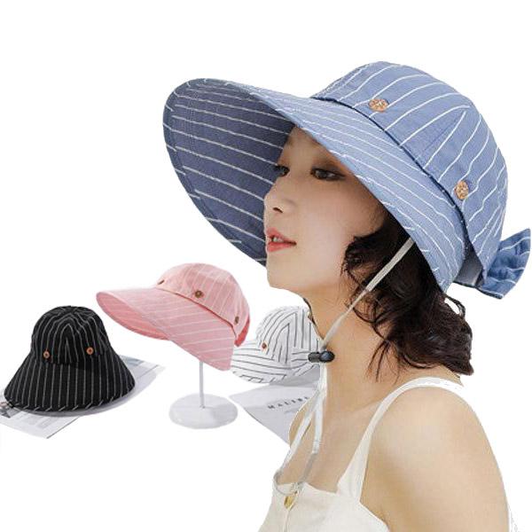 サンバイザー レディース ハット 綿 折りたたみ つば広 つば広帽子 UVハット UVカット CAP 5502 | 