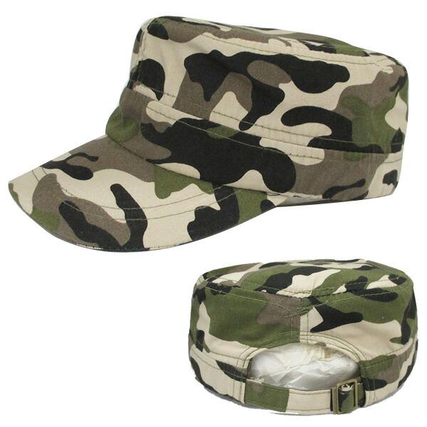 コットン ワークキャップ 帽子 無地 キャップ 綿 迷彩 ミリタリー風 軍