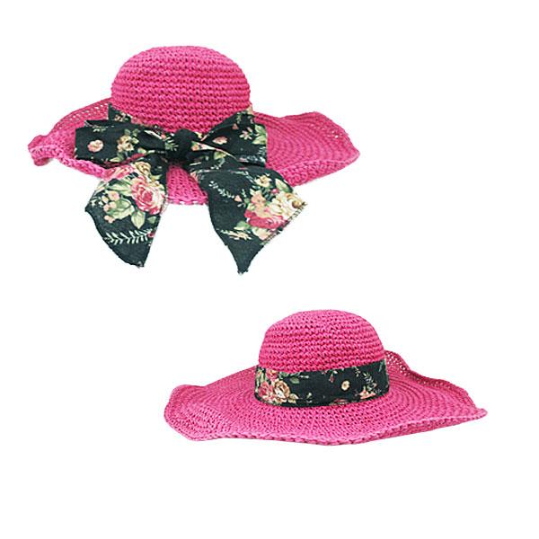 麦わら帽子 レディース 大きなリボン つば広 ストローハット キャペリンハット ツバ広 紫外線防止 日よけ帽子 夏 秋 STRAW HAT 6532 |  | 02