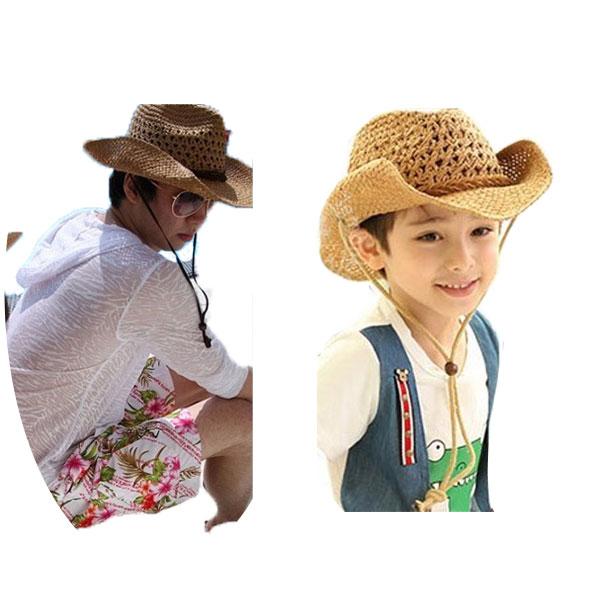 キッズハット 麦わら帽子 テンガロンハット 帽子 子供用 ストローハット 麦わら 中折れハット ウエスタン風 メンズ レディース STRAW HAT 6541 |  | 10