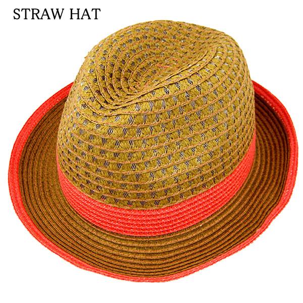 中折れ 麦わら帽子 ストローハット 折りたたみ 帽子 UVカット 日よけ帽子 メンズ レディース 夏 STRAW HAT 6552 | 