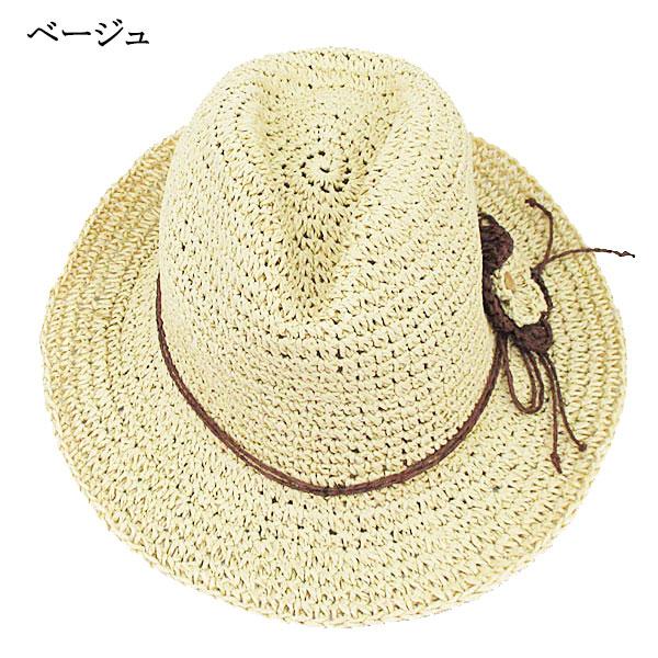 麦わら帽子 レディース コサージュ付き 中折れ ストローハット 折りたたみ ハット 婦人帽 紫外線対策 UVカット 日よけ 帽子 上品 おしゃれ 春 夏 HAT 6632 |  | 02