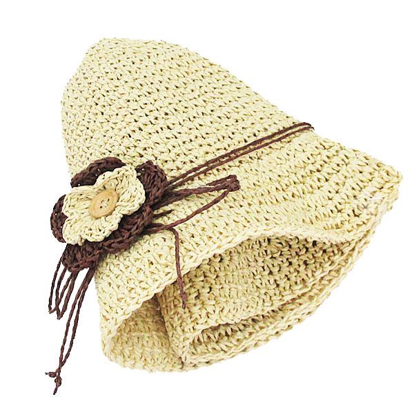 麦わら帽子 レディース コサージュ付き 中折れ ストローハット 折りたたみ ハット 婦人帽 紫外線対策 UVカット 日よけ 帽子 上品 おしゃれ 春 夏 HAT 6632 |  | 03