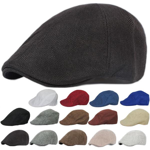 涼しげな ハンチング 麻風 キャスケット ハンチング 帽子 無地 キャップ ハンチング帽 サマーキャップ キャスケット帽 メンズ レディース HUNTING CAP 7109 |  | 25