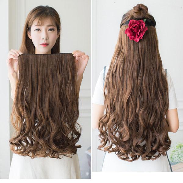 エクステ ウィッグ ロングカール 5クリップ付 エクステンション 40cm 50cm 60cm 襟足ウィッグ ワンタッチ 耐熱 つけ毛 WIG EXT 005 |  | 09