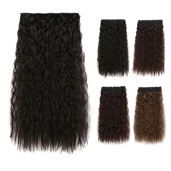 ウィッグ ソバージュ エクステ ロングソバージュ ストレート 襟足ウィッグ クリップ付き  耐熱 エクステンション 付け毛 つけ毛 ウイッグ えりあし WIG EXT 012 | 