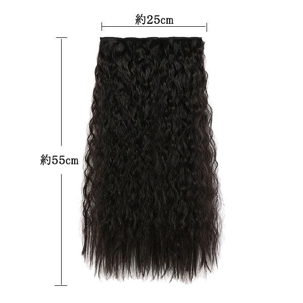 ウィッグ ソバージュ エクステ ロングソバージュ ストレート 襟足ウィッグ クリップ付き  耐熱 エクステンション 付け毛 つけ毛 ウイッグ えりあし WIG EXT 012 |  | 06