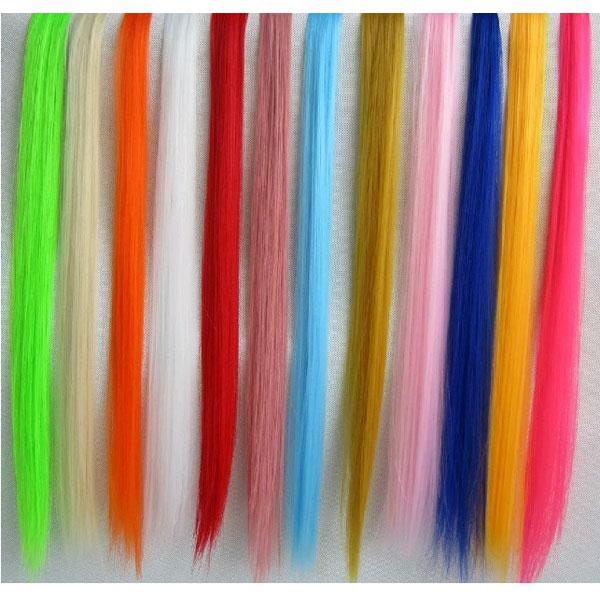 エクステ 5本セット カラー ウィッグ ワンタッチ グラデーション メッシュ ロングストレート エクステンション カラフル 付け毛 襟足 WIG EXT 013 |  | 38