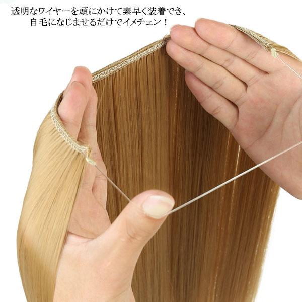 エクステ ステルスワイヤー ウィッグ カール ストレート ソバージュ エクステンション ロング 金髪 襟足 付け毛 つけ毛 ウイッグ えりあし WIG EXT 015 |  | 37