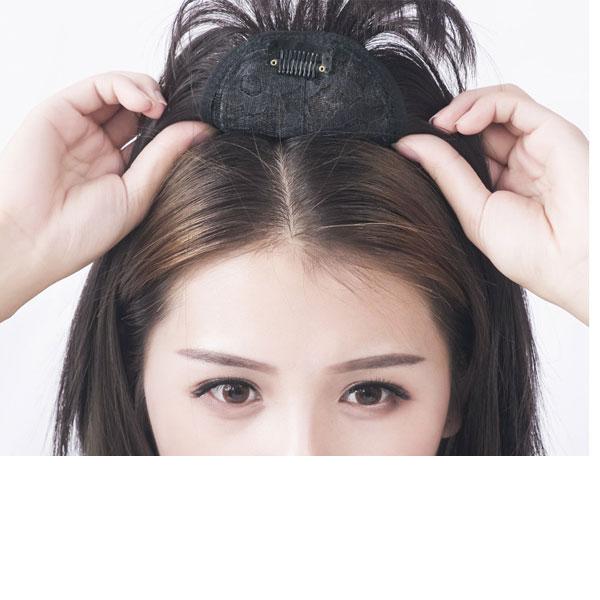 部分ウィッグ ショートストレート ヘアトップピース つむじ付き 前髪ウィッグ シースルーバング ウィッグ トップカバー エクステ つけ毛 かつら WIG MG 003 |  | 09