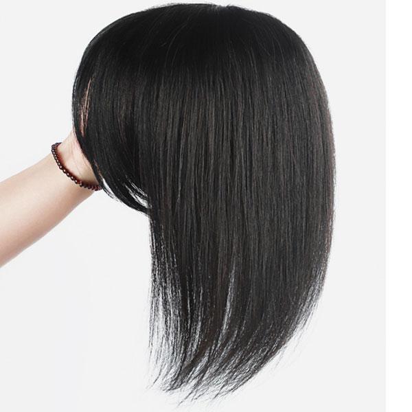 人毛 トップピース マシンメイド ストレート 30cm ヘアピース 人毛 トップピース マシンメイド ストレート 30cm ヘアピース