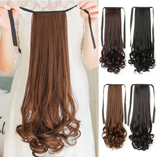 ポニーテール リボン式 ポイントウィッグ カール ウィッグ エクステ ロング グラデ色 メッシュ入り 付け毛 つけ毛 ウイッグ WIG POINT 003 |  | 40