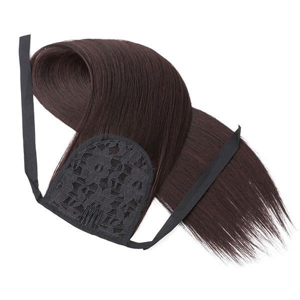 ポイントウィッグ ストレート リボン式 ポニーテール エクステ ロング