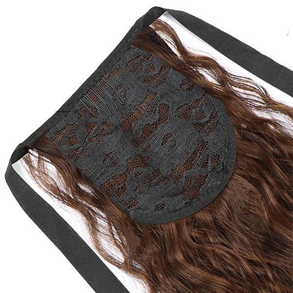 ポイントウィッグ ソバージュ ポニーテール リボン式 エクステ ロング