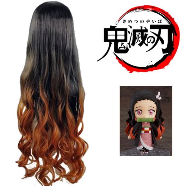 フルウィッグ ロングカール 90cm ウィッグ カール 耐熱 コスプレウィッグ 鬼滅の刃 ねずこコス フル ウイッグ かつら カツラ Wig W3710 Wig W3710 Ilandwig 通販 Yahoo ショッピング