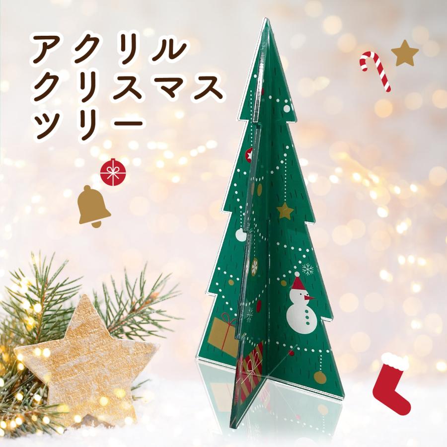 アクリルクリスマスツリー 卓上 飾り 装飾 置物 雑貨 インテリア ディスプレイ デコレーション 店舗 カフェ 自宅 子供部屋 玄関 室内 屋外 BBEST ACT-GR | 
