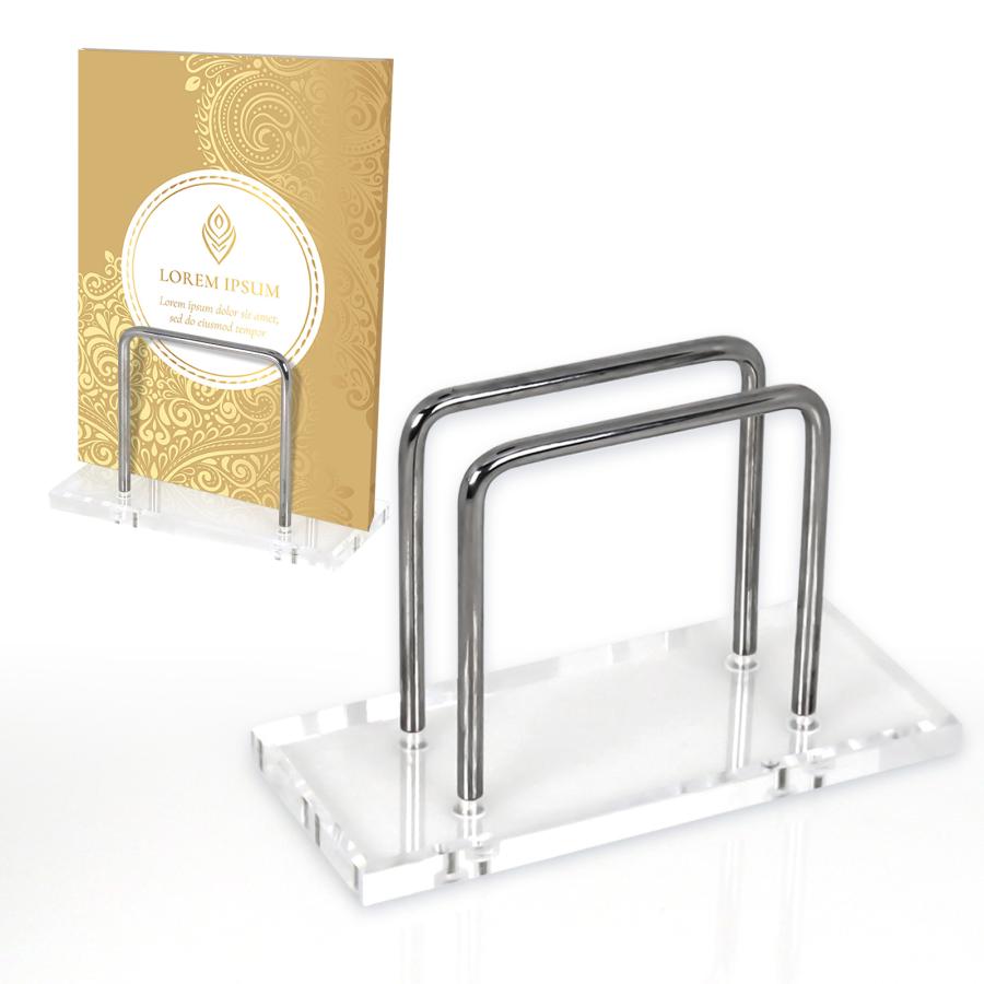 アクリルメニュースタンド メニュー立て メニューブック 複数冊 A4 卓上 書類収納  カフェ レストラン 飲食店 クリア 透明 滑り止め AMS-CL |  | 08
