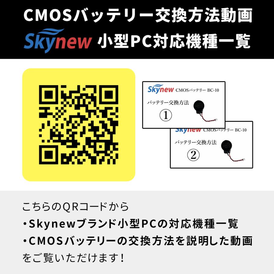 CMOS電池 100個入り PCパーツ 自作PC Skynew BC-10-10