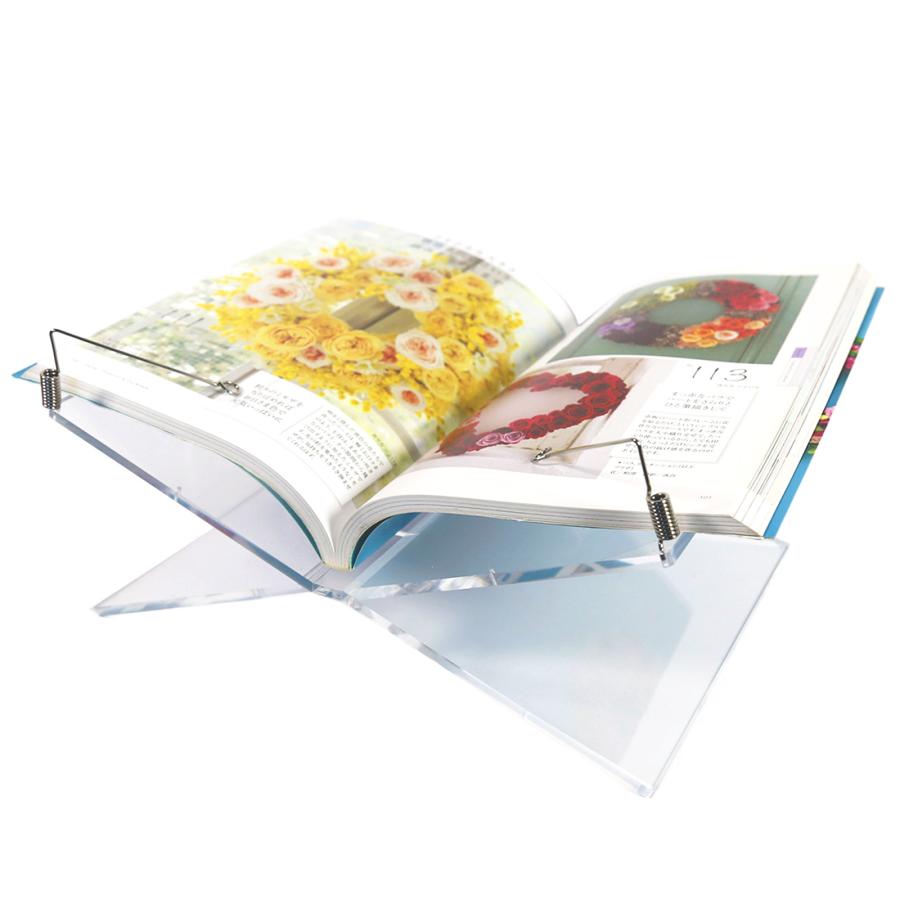 アクリル ブックスタンド クリア 透明 卓上 読書台 ディスプレイスタンド 聖書 本立て 譜面台 書見台 展示 おしゃれ シンプル 文房具 事務用品 書類整理 BS-CL |  | 08