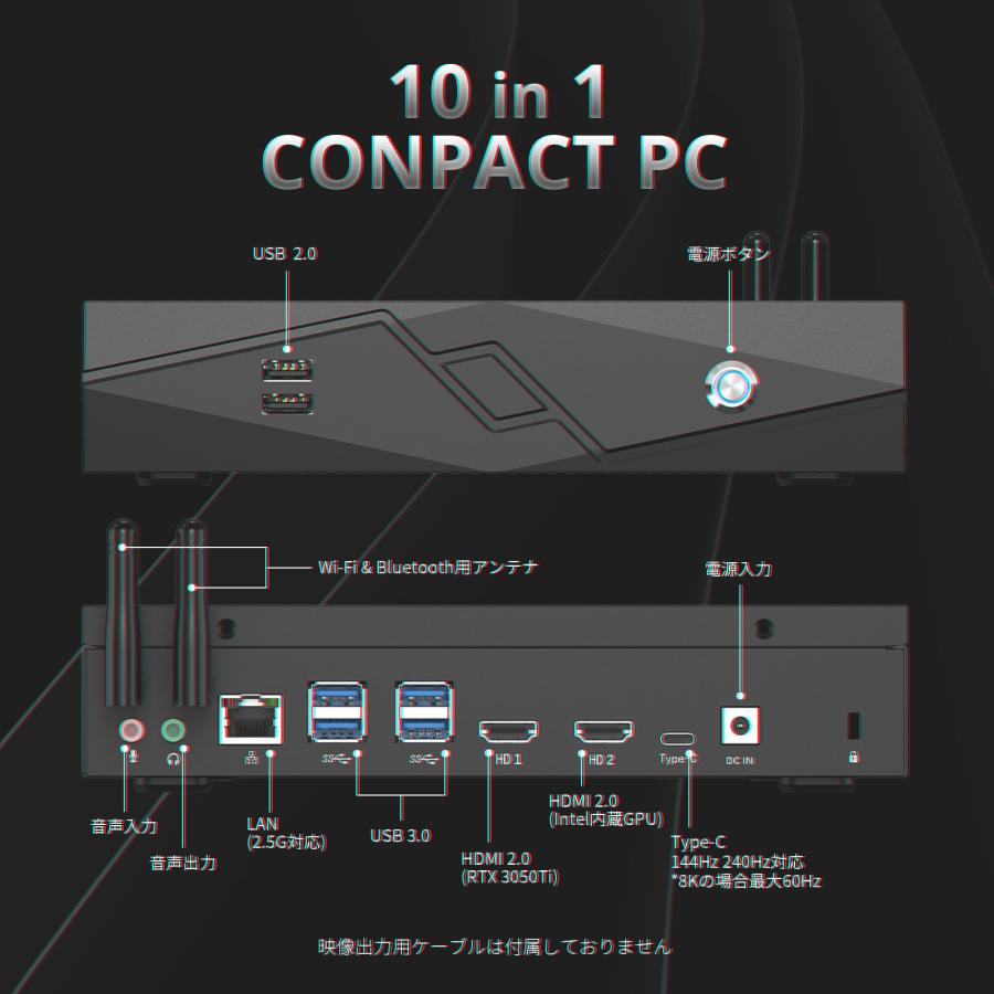 ゲーミングPC ミニpc 12世代 新品 インテル core i9 ハイスペック