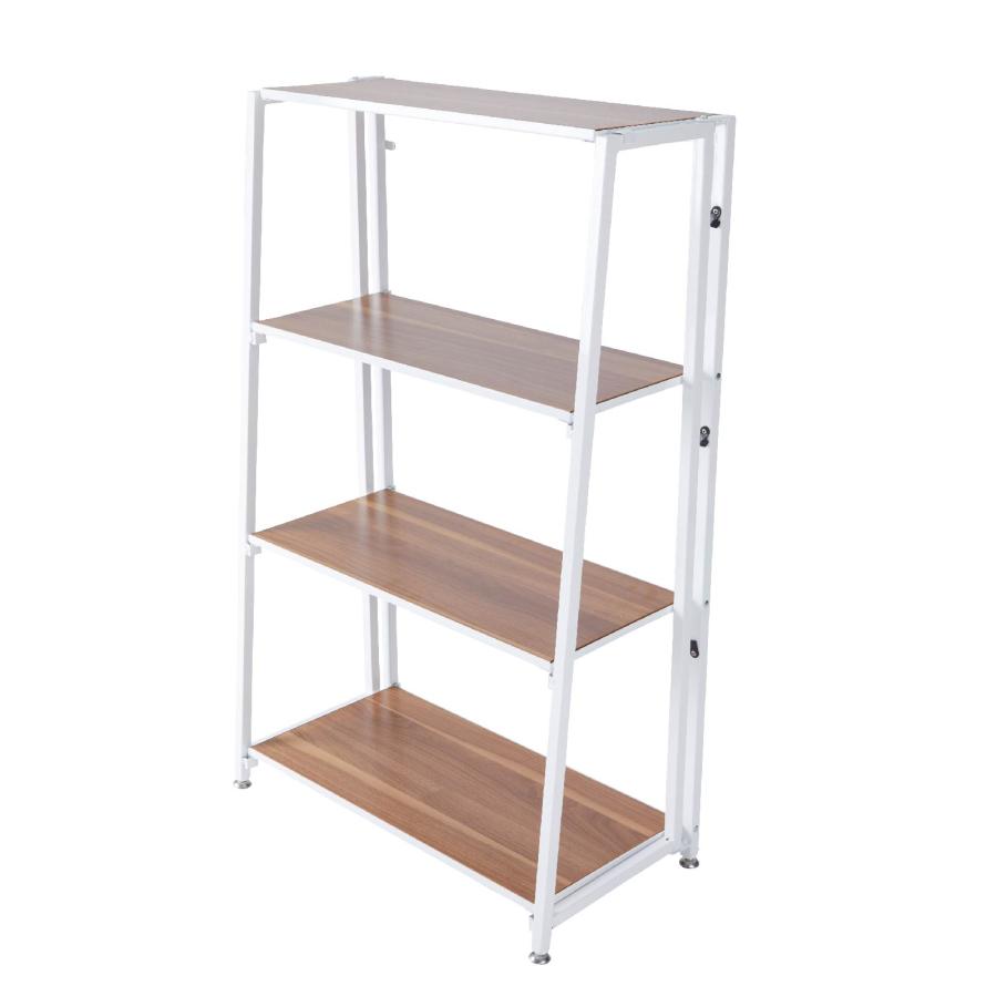 オープンラック シェルフ 棚 幅60 おしゃれ 木製 スチール 折りたたみ