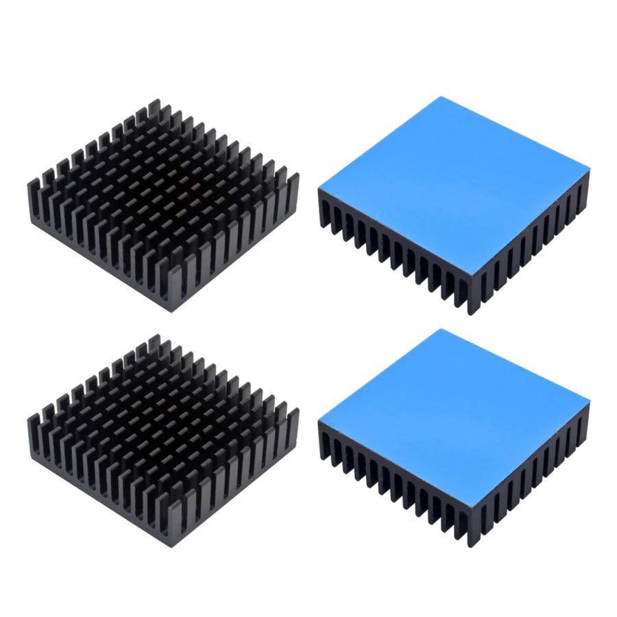 Skynew ヒートシンク アルミニウム 40x40x11mm 熱伝導両面テープ