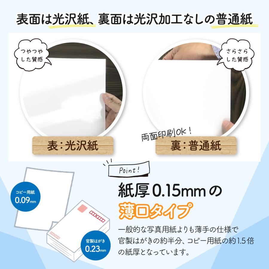 写真用紙 光沢紙 A4 1,200枚入り 紙厚0.15mm 薄手 片面印刷