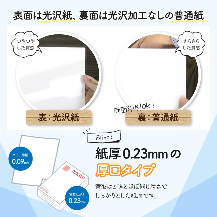 写真用紙 光沢紙 A3 100枚入り 紙厚0.23mm 薄手 片面印刷