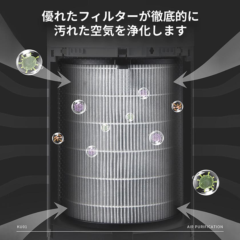 車載用空気清浄機 空気清浄機 車用 小型 操作簡単 花粉対策 持ち運び