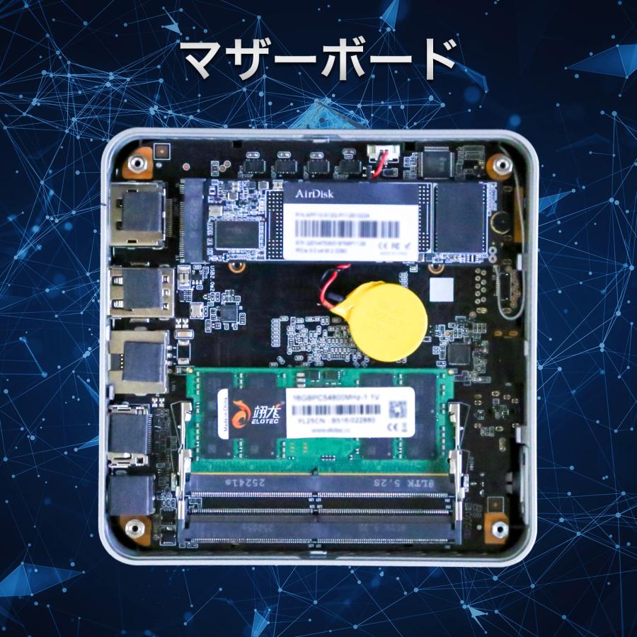 ミニPC デスクトップPC AMD Ryzen R7-773U / 16GB / 512GB Windows11pro 小型PC 新品 ミニパソコン 省スペース 持ち運び 軽量 マルチディスプレイ  Skynew M8 | Skynew | 06