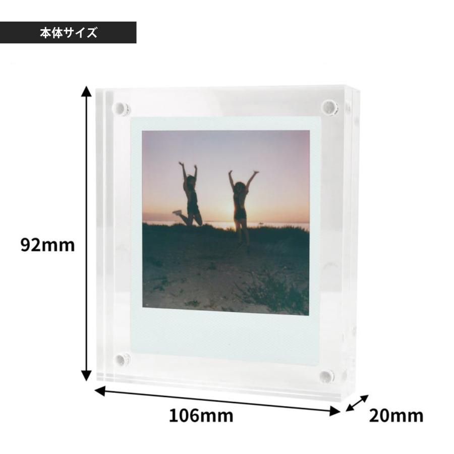 アクリルフォトフレーム instax SQUARE 1個 写真立て ポラロイド