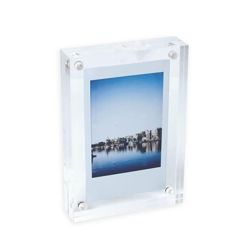 写真立て フォトフレーム おしゃれ シンプル チェキサイズ クリア 透明