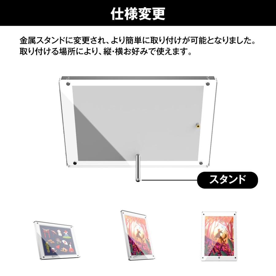アクリルフォトスタンド はがき A6 KG判 ポストカード対応 1個入 マグネット式 角丸 写真立て フォトフレーム 透明 クリア 卓上 おしゃれ 推し活 BBEST PFS-P |  | 03