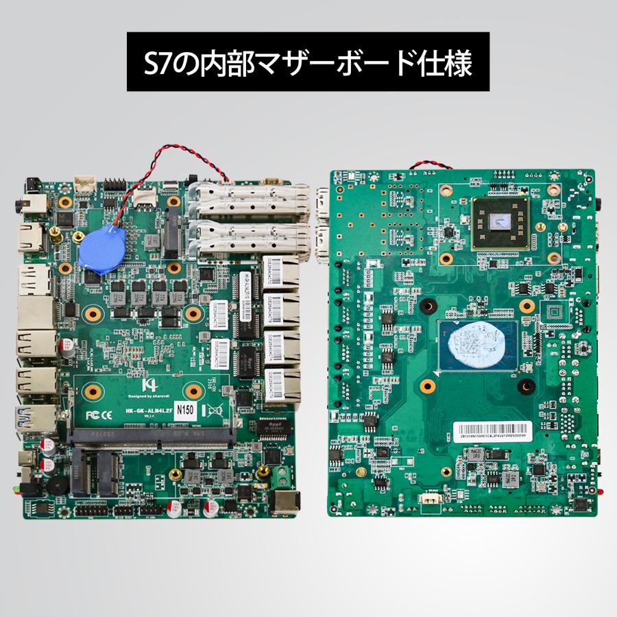 ファンレス ミニpc デスクトップpc Ubuntsu 小型 軽量 省電力 持ち運び Intel N150 8GB DDR4 / 128GB SSD / Wi-Fi6 / 産業用 業務用 ボックス型 新品 Skynew S7 | Skynew | 07