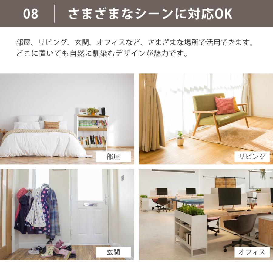 E-WIN 多機能収納棚 3段 本棚 ラック 水平・斜め置き 大容量収納