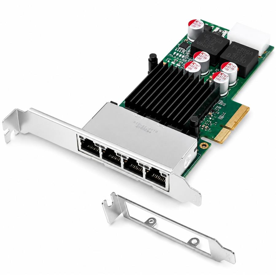 Skynew ST7246 PCIe2.0 x4 有線LANカード NIC 1GbE RJ45 4ポート PoE対応 インテルチップ I350AM4搭載 ネットワークカード NIC | Skynew | 07