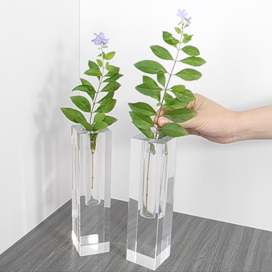 フラワーベース 花瓶 母の日 プレゼント アクリル 割れない 透明