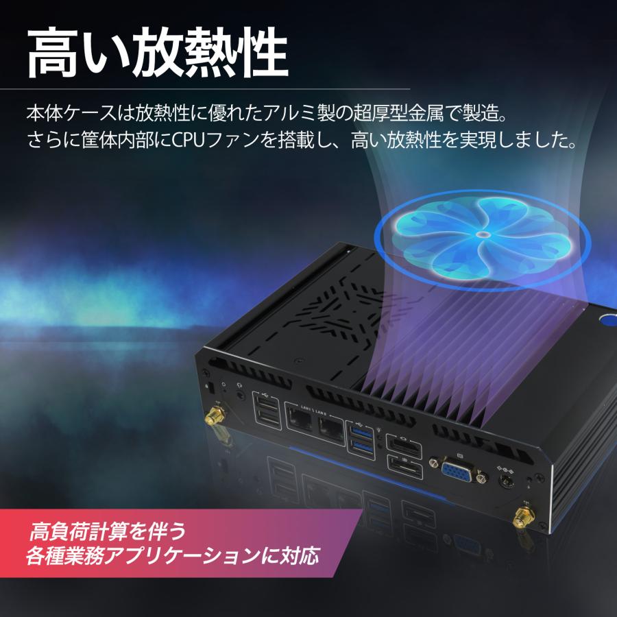 Skynew ミニPC 小型 デスクトップPC 第11世代 Intel i7 16GB 512GB SSD