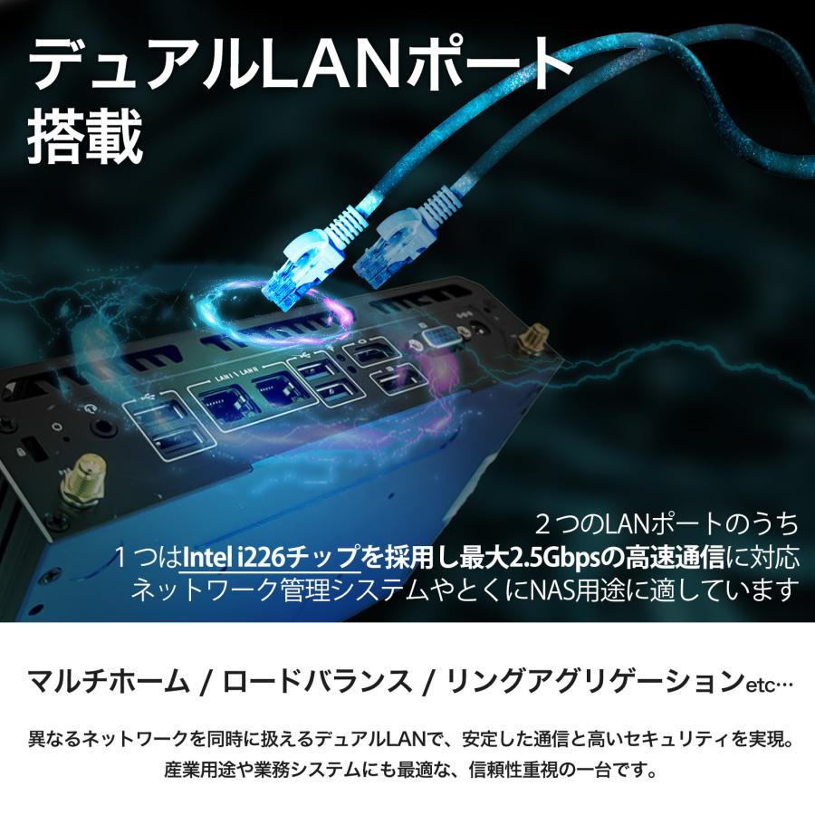 ミニPC 小型 デスクトップPC 第11世代 Intel i7 16GB 512GB SSD COMポート WATCHDOG デュアルLAN マルチディスプレイ minipc 産業 組込 ボックス型PC Skynew W11 | Skynew | 07