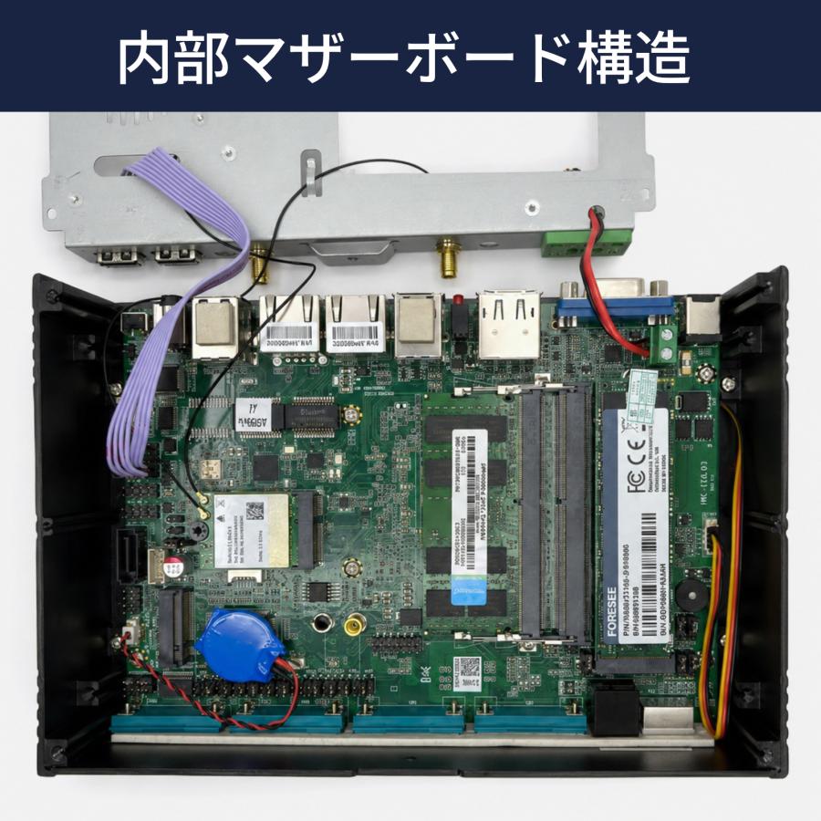 ミニPC 小型 デスクトップPC 第11世代 インテル i7 16GB 512GB COMポート WATCHDOG デュアルLAN マルチディスプレイ 産業 組込 ボックス型PC Skynew W11v1 | Skynew | 08